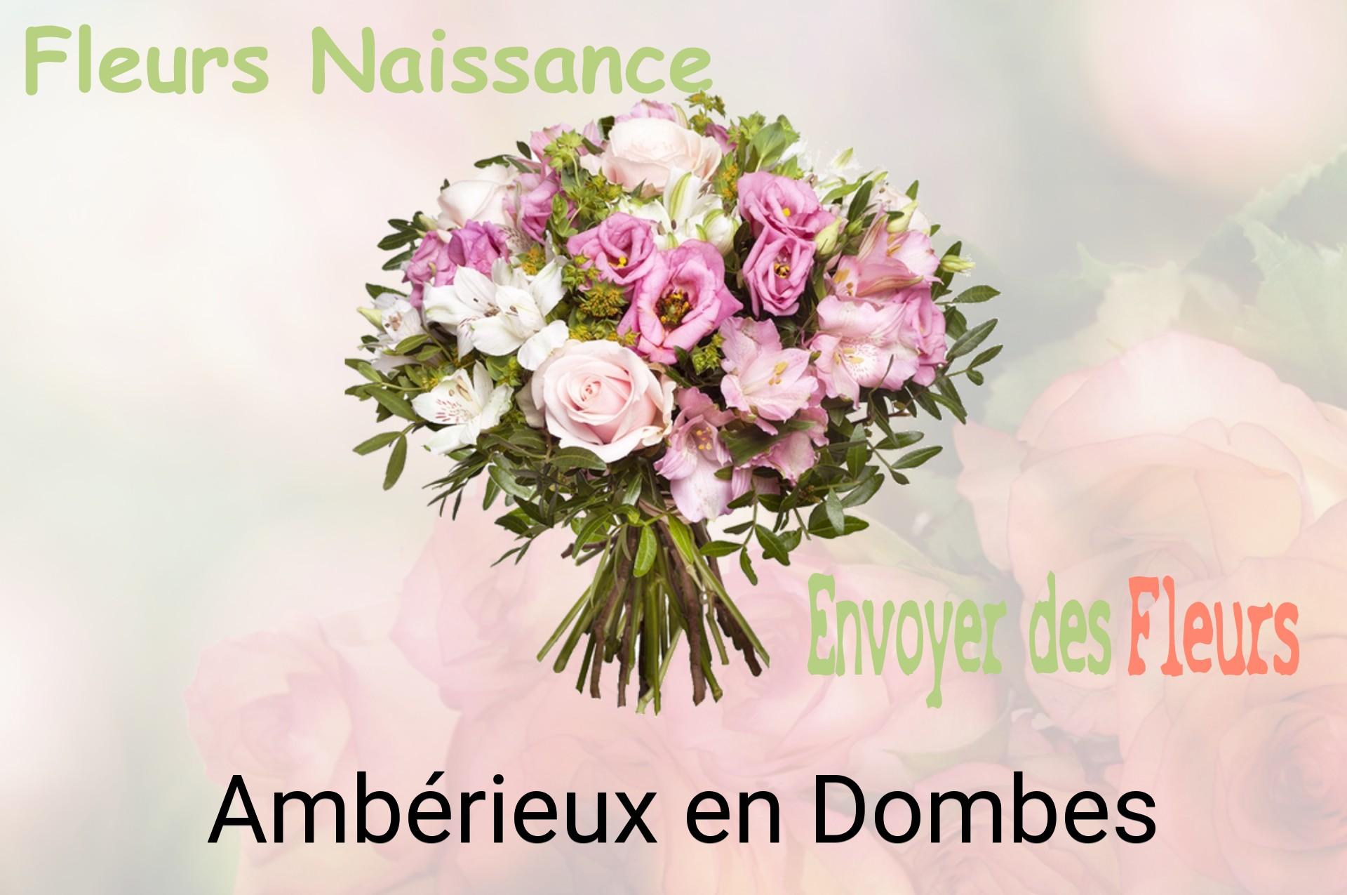Bouquet de fleurs de naissance livré à Ambérieux-en-Dombes